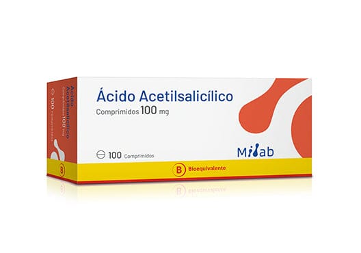 Acido Acetilsalicílico 100 mg x 100 comprimidos MINTLAB